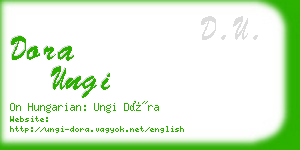 dora ungi business card